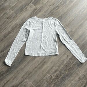 Old Navy Grey Long Sleeve Cotton Shirt